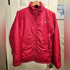 The north face pink quilter puffer jacket coat womens size XXL